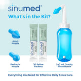 SinuMed boquilla pediátrica para enjuague nasal seguro en casa.