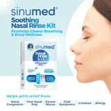 Botella de gravedad muestra un flujo cómodo sin irritación nasal.