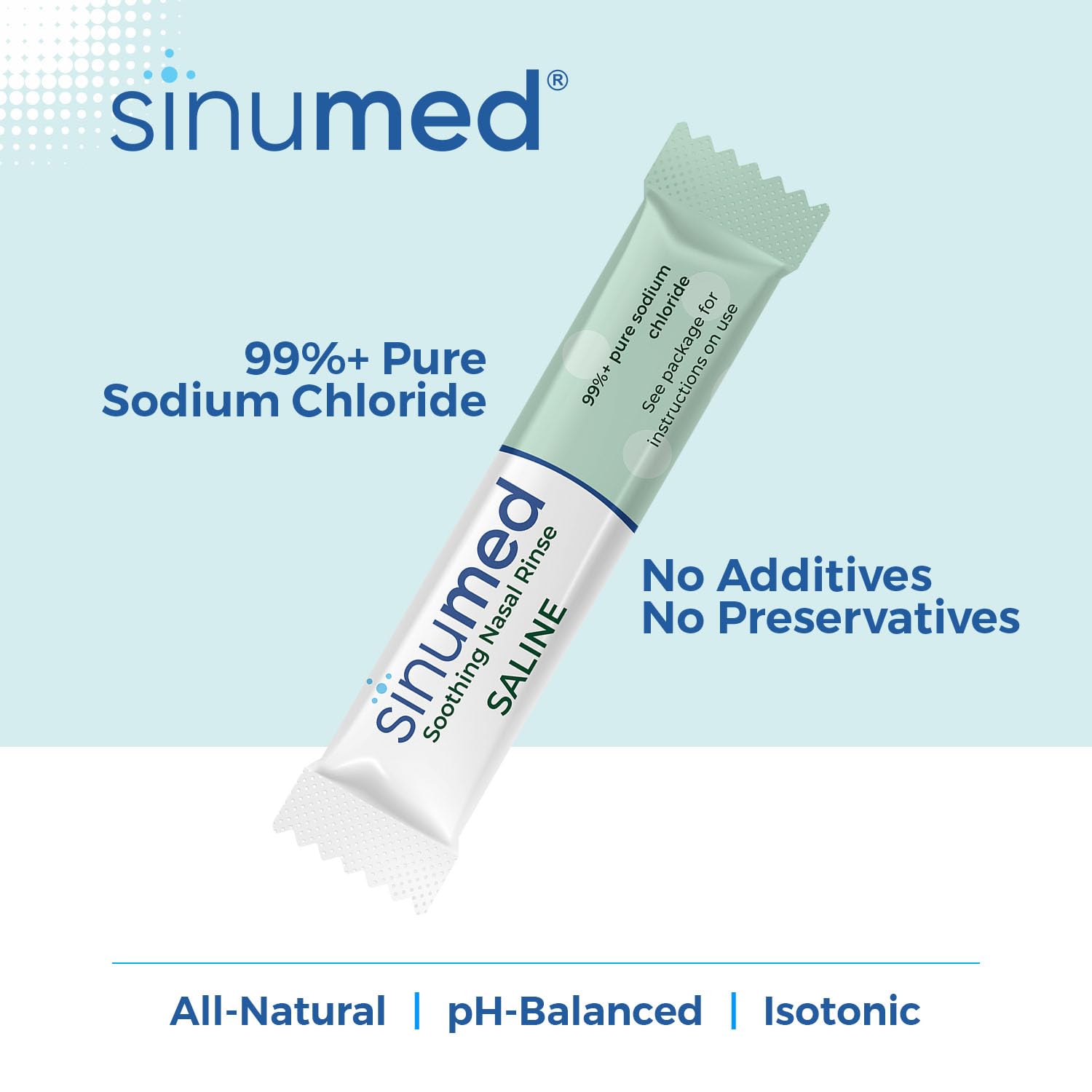 SinuMed punta pediátrica para uso cómodo y seguro.