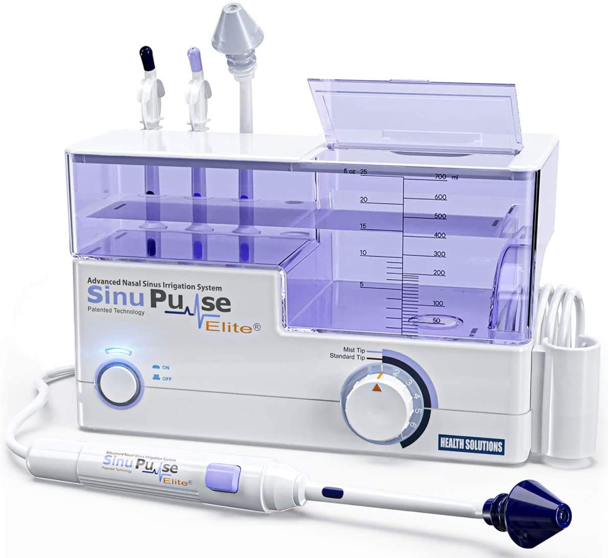 SinuPulse Elite: sistema para higiene nasal eficaz.
