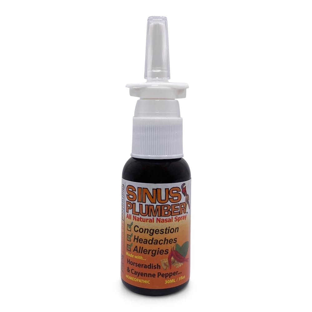 Sinus Plumber envase de 1 onza, cómodo para llevar.