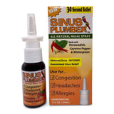 Sinus Plumber, spray nasal de pimienta de cayena, alivio diario para congestión nasal.