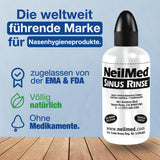 Sinus Rinse tubo para flujo nasal controlado