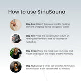 SinuSauna: sesiones de 20 minutos dos veces por semana.