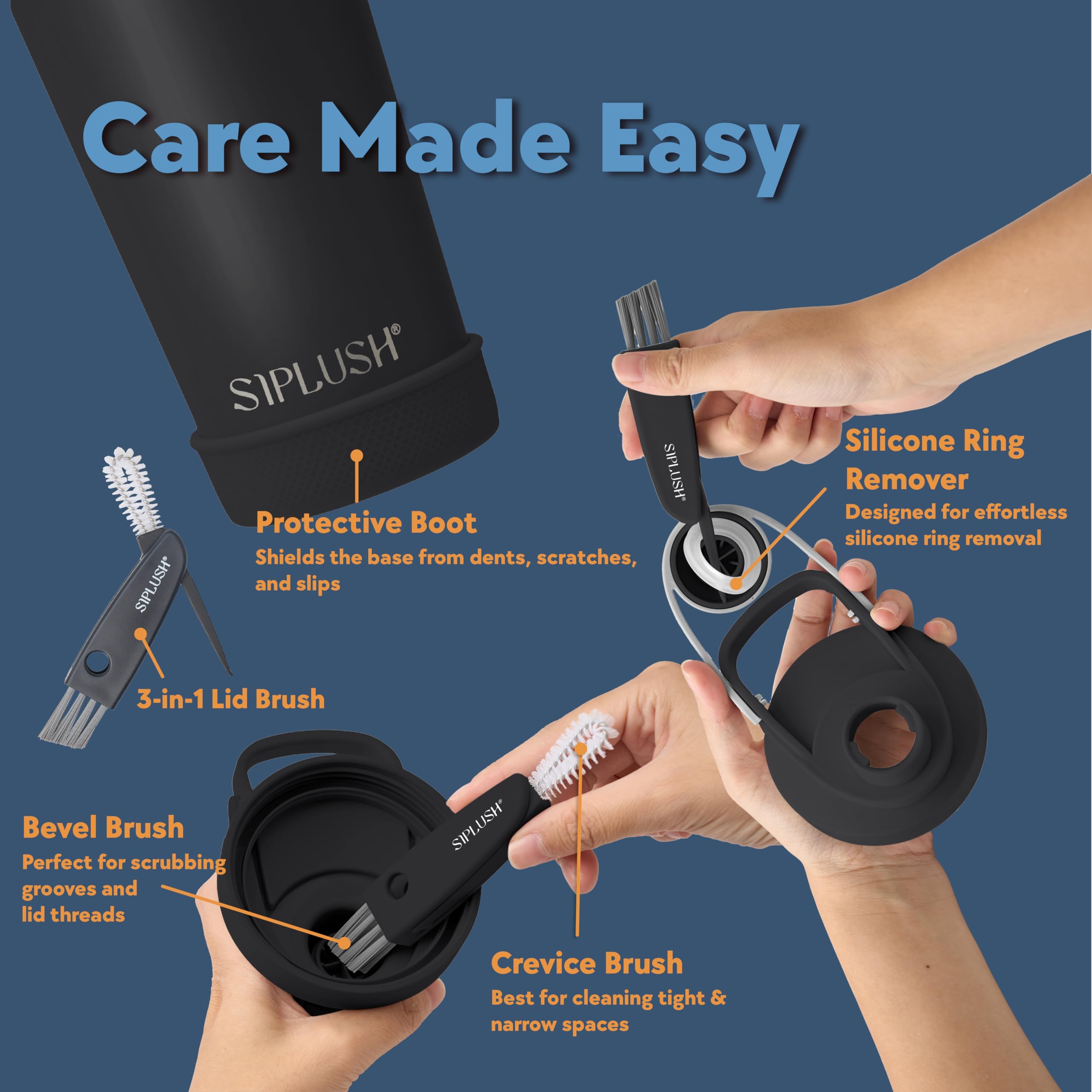 SIPLUSH Paradise marcas de medición para mezclar con precisión.