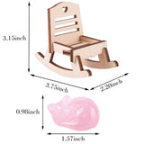 Silla mecedora de madera con ensamblaje sencillo de SIRPERICE.
