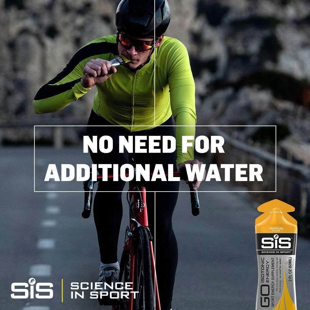 SIS Gel Energía cereza isotónico, ayuda a mantener la hidratación durante la práctica.