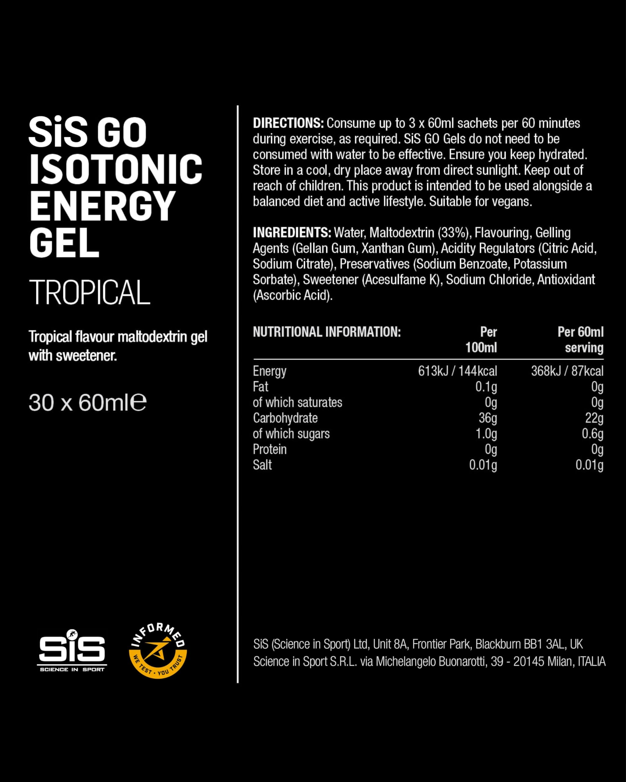 SIS Gel Go formato compacto para cinturón o bolsillo.