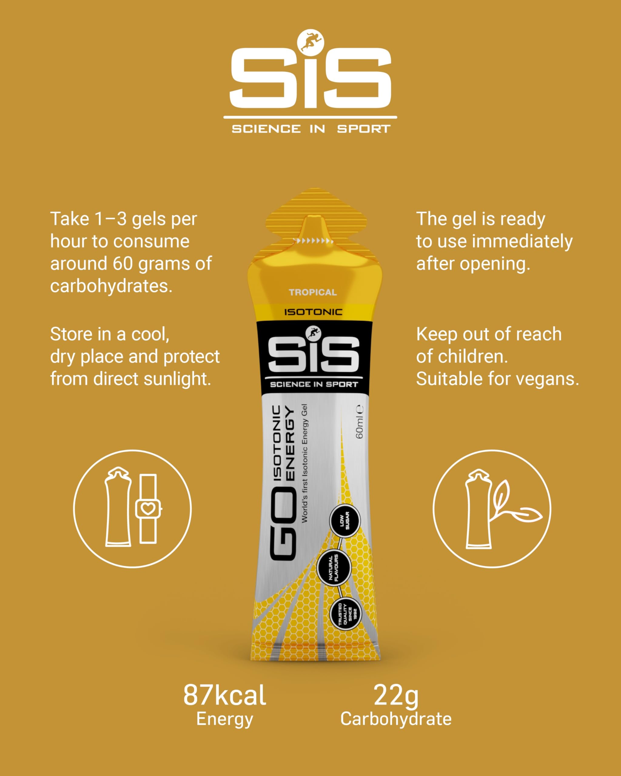SIS Gel Go ideal para carreras largas y entrenamientos exigentes.
