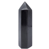 Sisamn Tourmalina Negra columna tallada para meditación y equilibrio de chakras