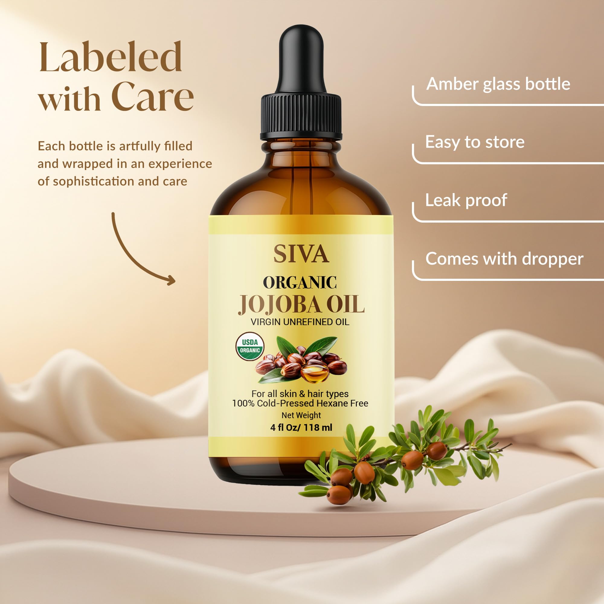 SIVA Jojoba Orgánico: cuidado capilar suave para cuero cabelludo