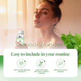 SIVA ORGANICS baño de pies con aceite de menta para relajación.