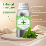 SIVA ORGANICS para cabello, masaje capilar con aceite de menta diluido.