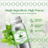 SIVA ORGANICS aceite de menta para piel, se usa diluido con aceite portador.