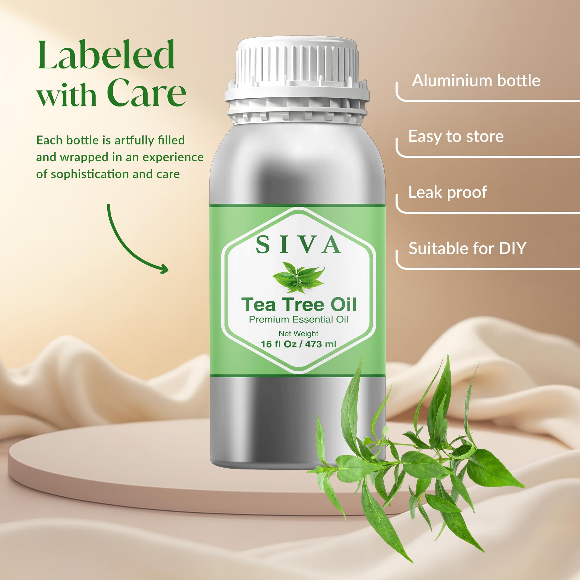 Siva Tea Tree Oil para aromaterapia y ambiente relajante