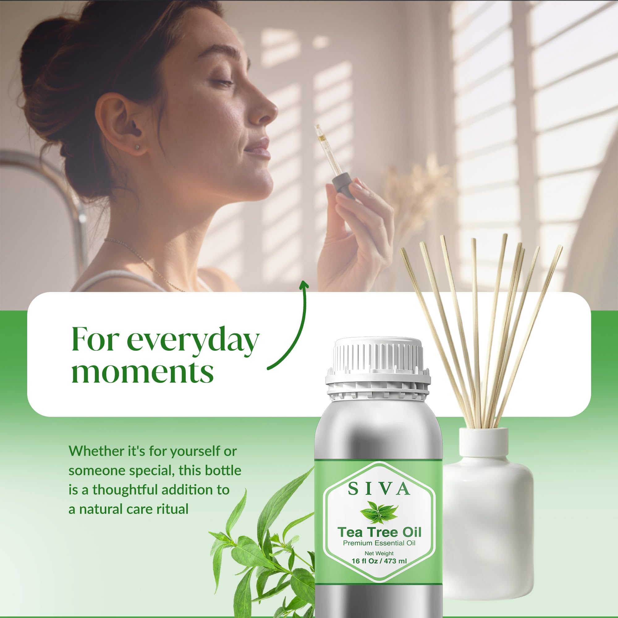 Siva Tea Tree Oil sin conservantes, uso cosmético diario