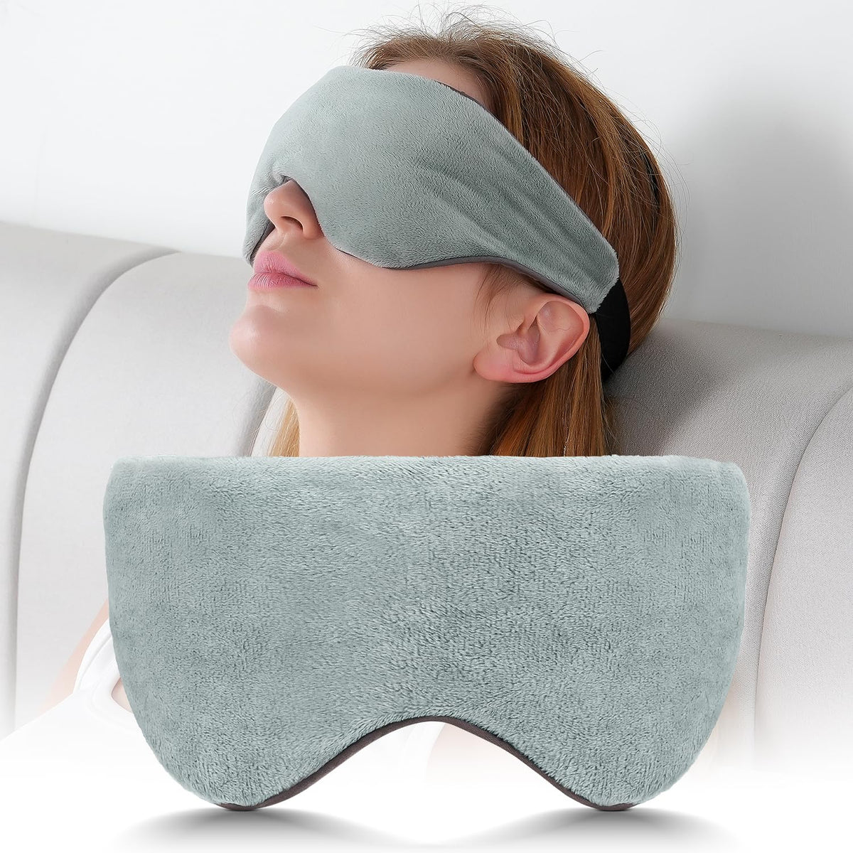 Antifaz Sivio pesado para dormir con microperlas que equilibra la presión.