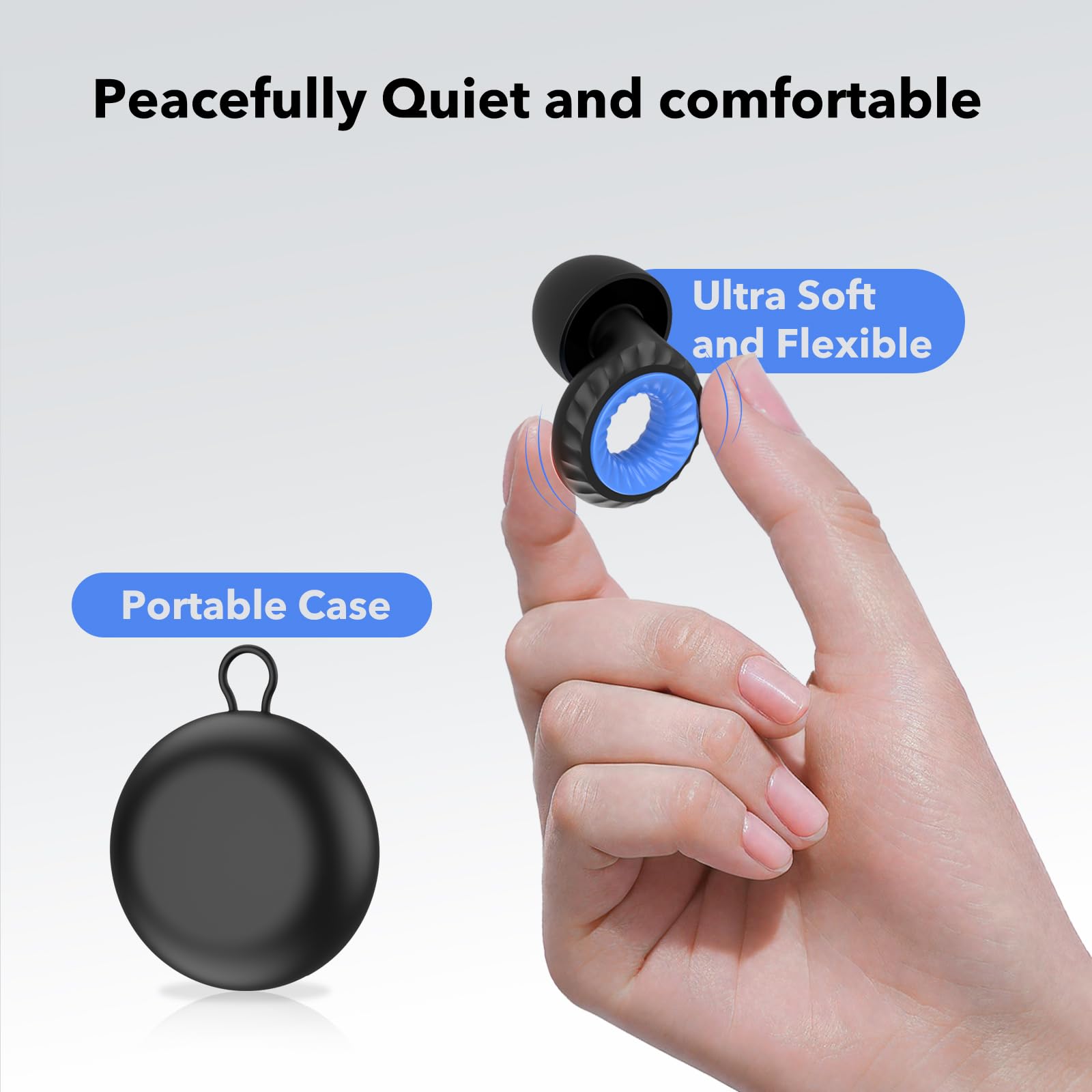 SIXTHGU tapones-oreja-tallas: cuatro tallas para ajuste seguro.