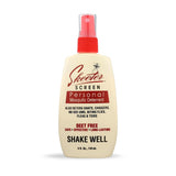 Skeeter Screen con cedro y menta en la botella, aroma natural para exteriores.