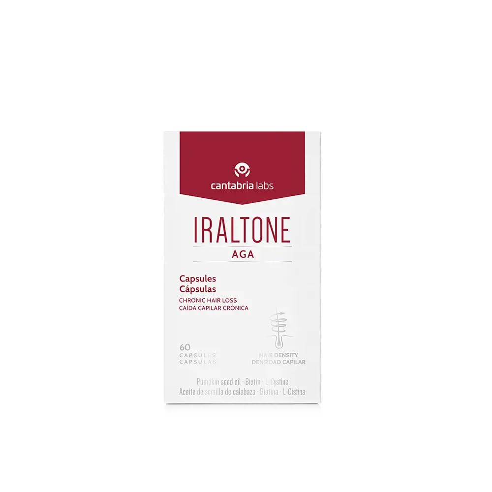 Envase de Iraltone AGA SKIN CAPITAL SHOPS con nutrición capilar