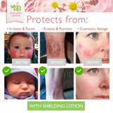 Envase de 8 onzas de Skin MD Shielding Lotion para viajes.