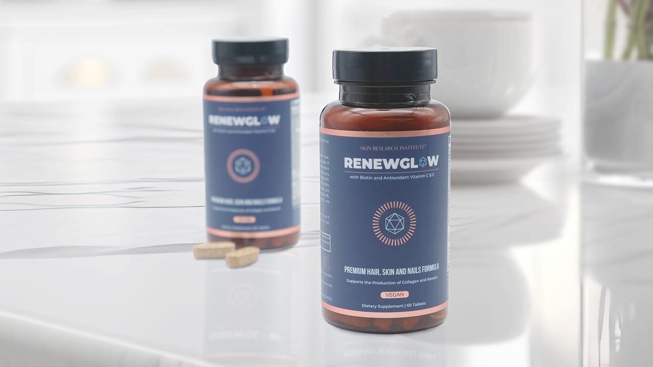 Embalaje Renewglow en caja de 3, fácil de almacenar.