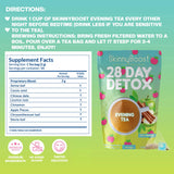 SkinnyBoost Día: ingredientes clave como té verde para energía natural.