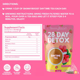 SkinnyBoost Detox Noche: bolsas de té para digestión suave por la noche.