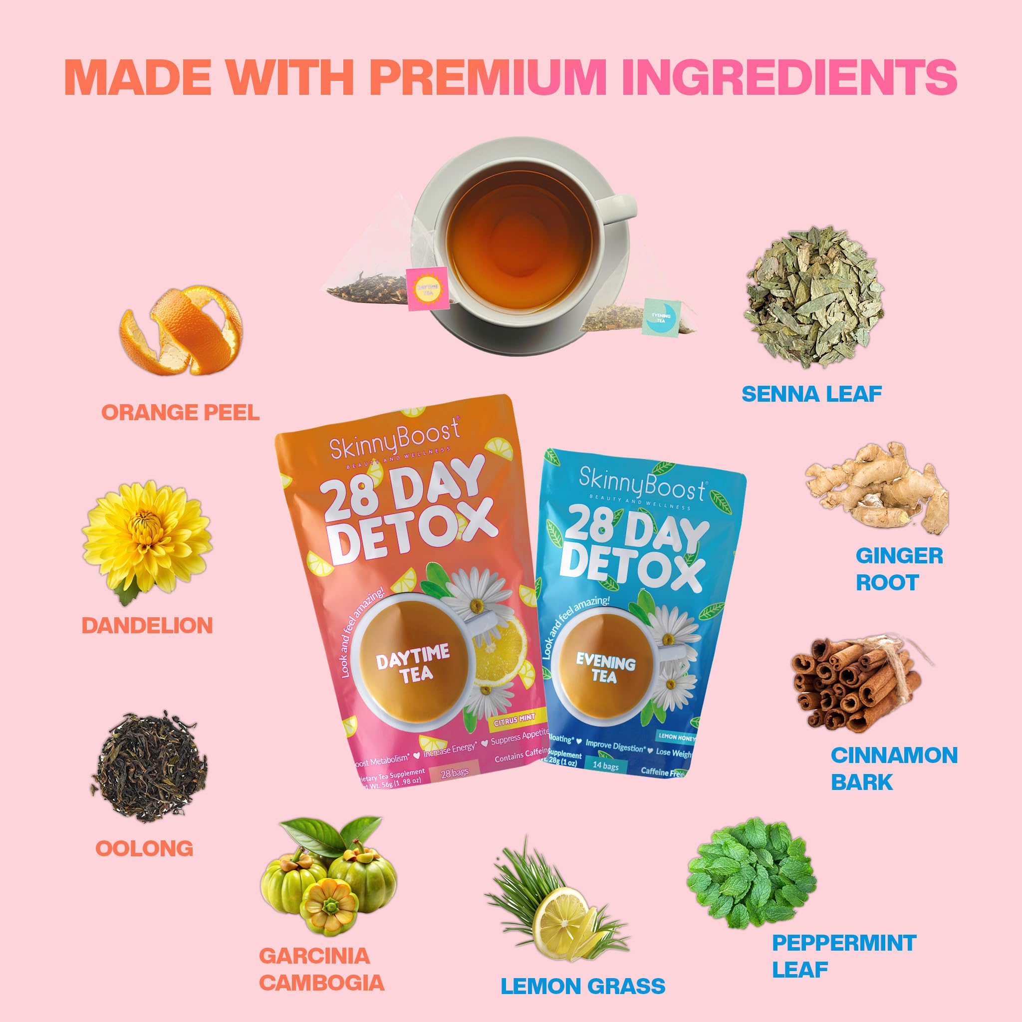 SkinnyBoost té diurno verde garcinia para apoyar el día.