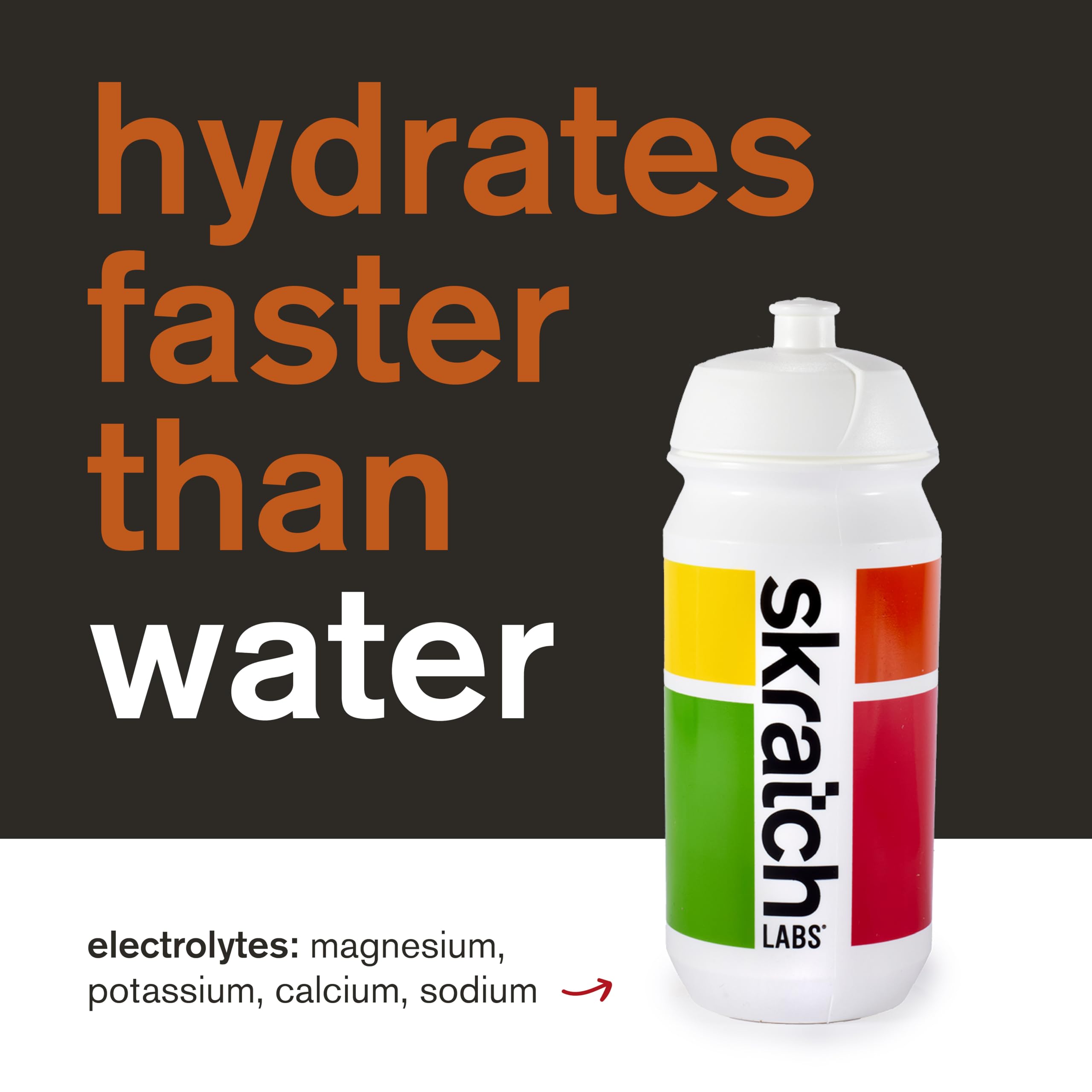 Disolviendo polvo de Skratch Labs en agua, hidrata más rápido que el agua.