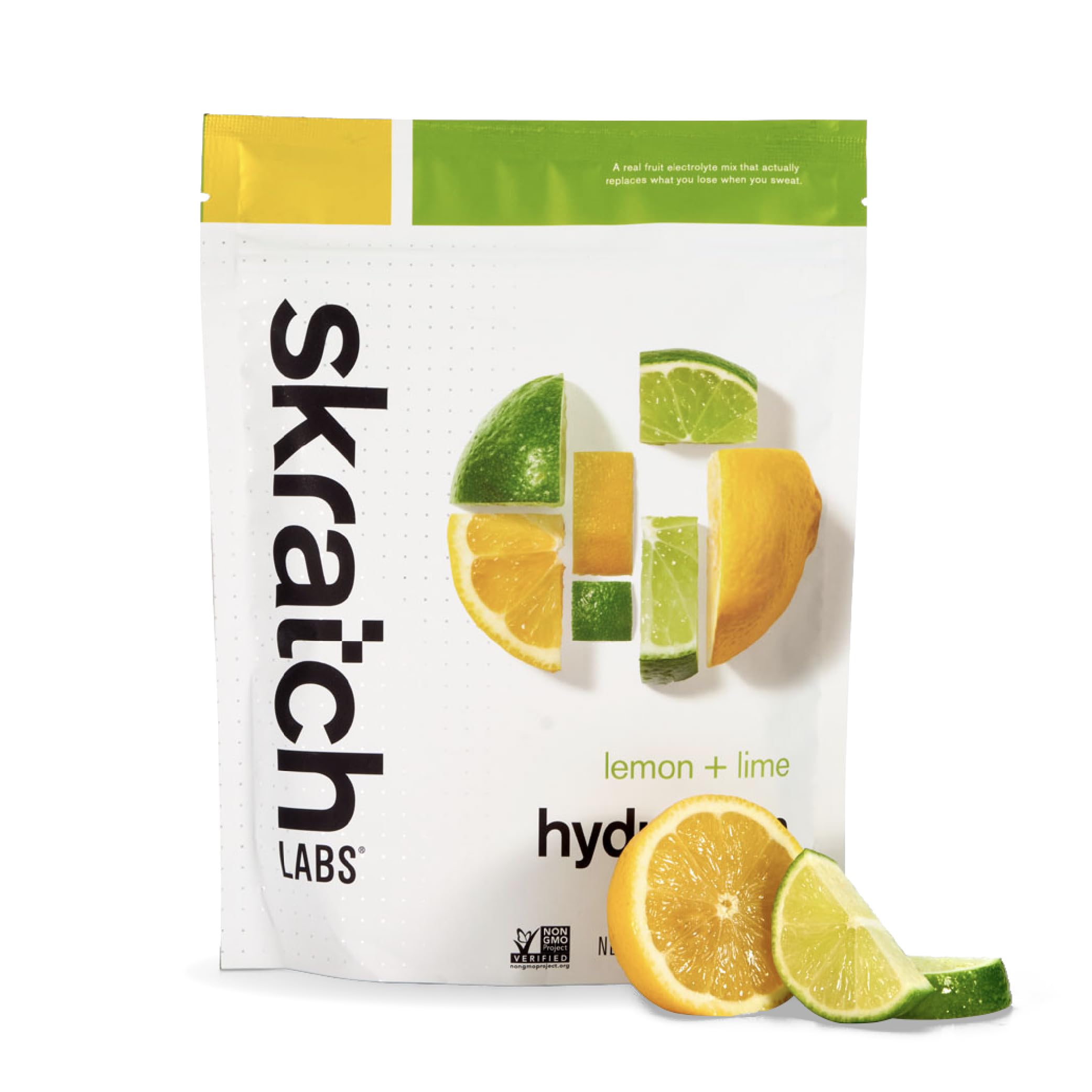 Skratch Labs Hidratación, envase frontal, opción práctica para hidratar antes del entrenamiento.