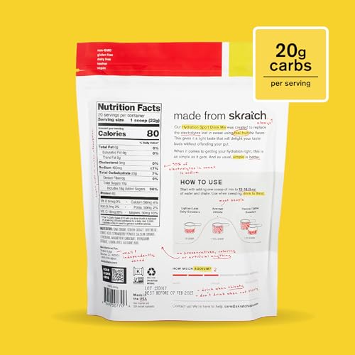 Skratch Labs Hidratación mezcla vegana, sin OGM para entrenamientos