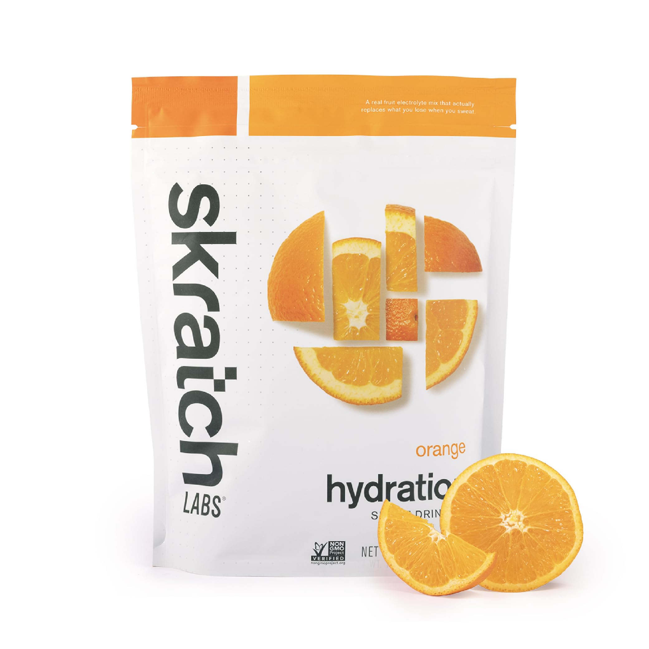 Skratch Labs hidratación naranja en botella para entrenamientos y resistencia