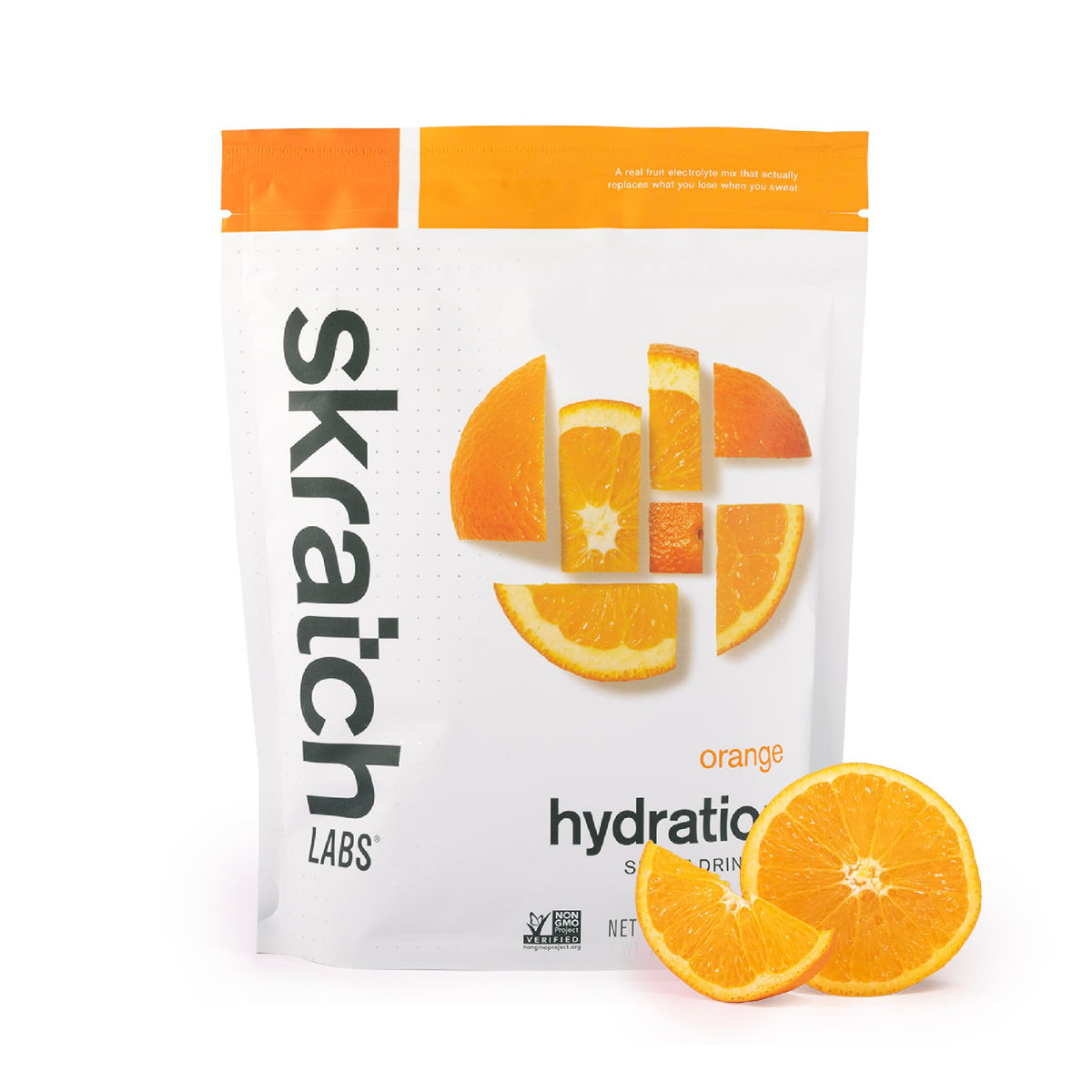 Skratch Labs hidratación naranja en botella para entrenamientos y resistencia