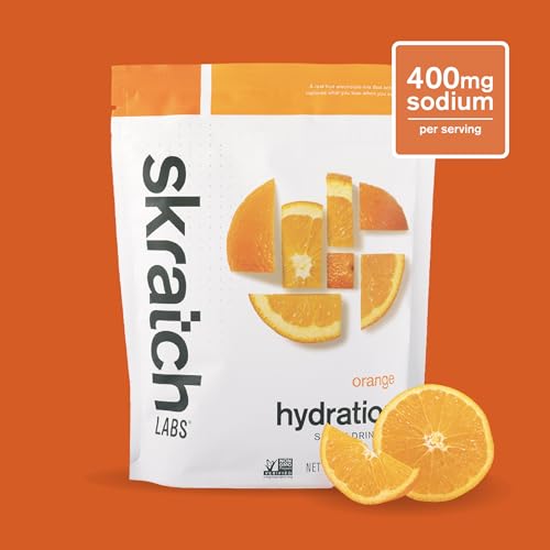 Vaso con Skratch Labs naranja para mantener hidratación durante sesiones