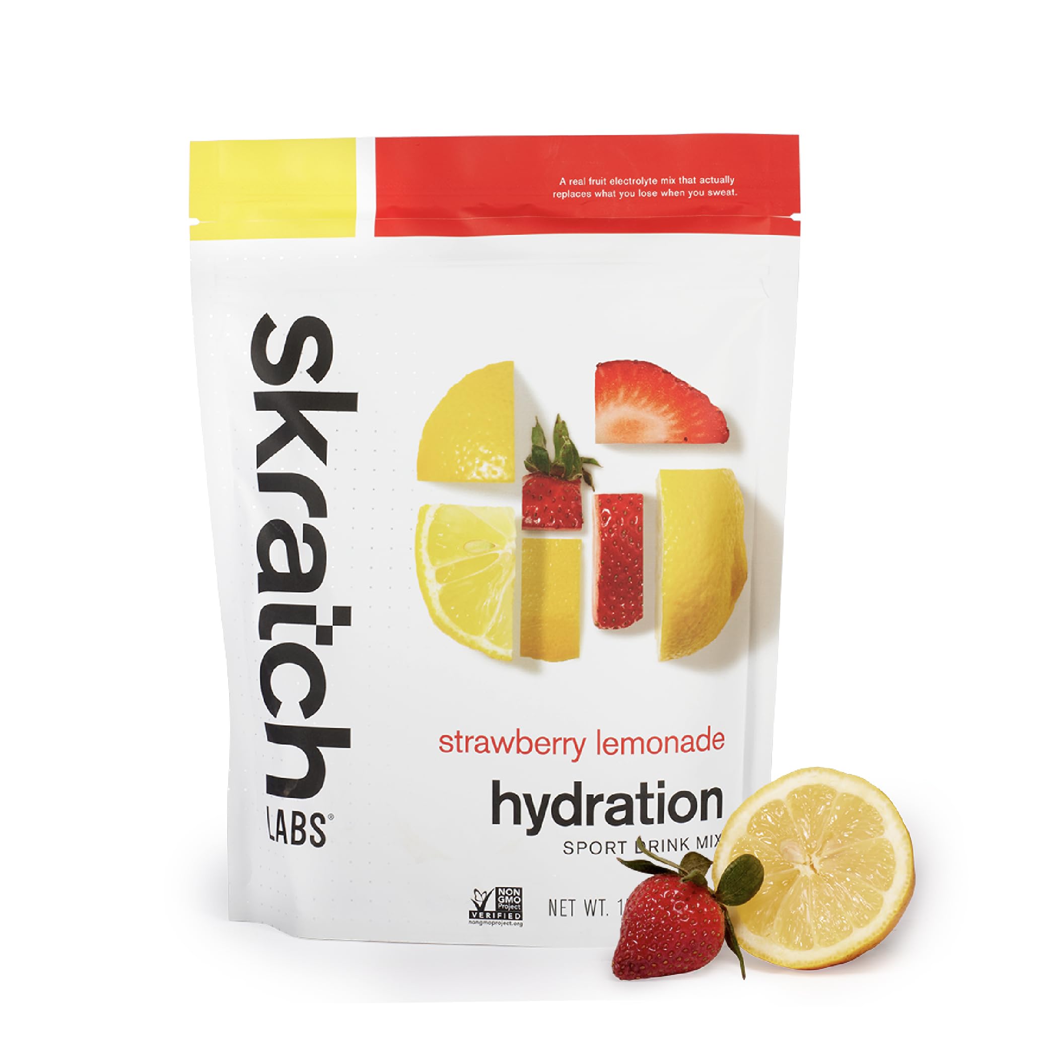 Skratch Labs Hidratación polvo de electrolitos sabor fresa limón, hidrata rápidamente durante entrenamientos