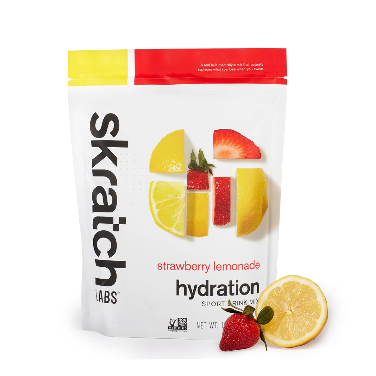 Skratch Labs Hidratación polvo de electrolitos sabor fresa limón, hidrata rápidamente durante entrenamientos