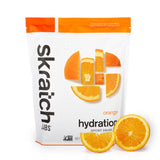 Skratch Labs Hidratación polvo naranja, mezcla para hidratación rápida durante entrenamientos.