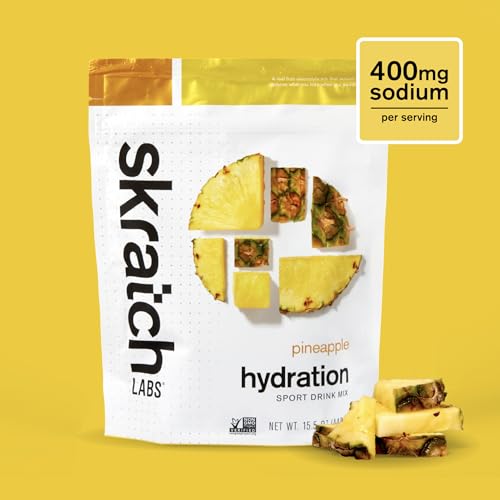Cucharada medidora de Skratch Labs polvo de piña para preparación rápida