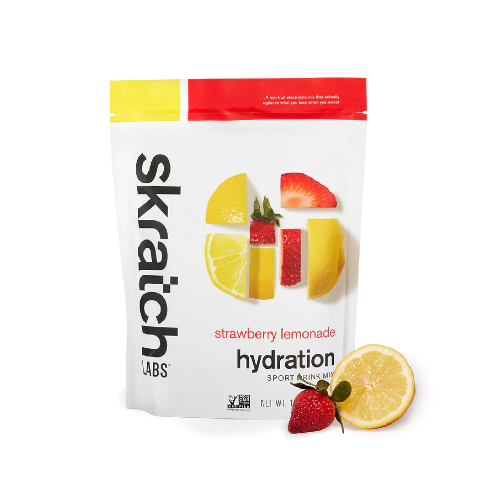 Skratch Labs Hidratación sabor fresa limón, textura suave y refrescante