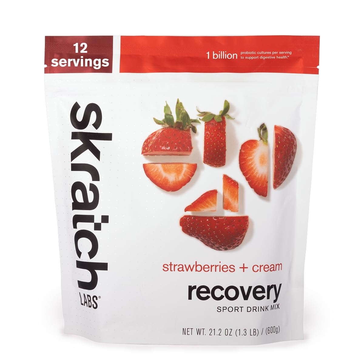 Skratch Labs recuperación post-entrenamiento en polvo chocolate, bolsa lista para usar tras entrenamientos intensos