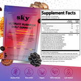 Etiqueta de las gomitas SKY NUTRITION con detalles de ingredientes.
