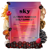 Gomitas SKY NUTRITION frente a la botella para energía diaria suave.