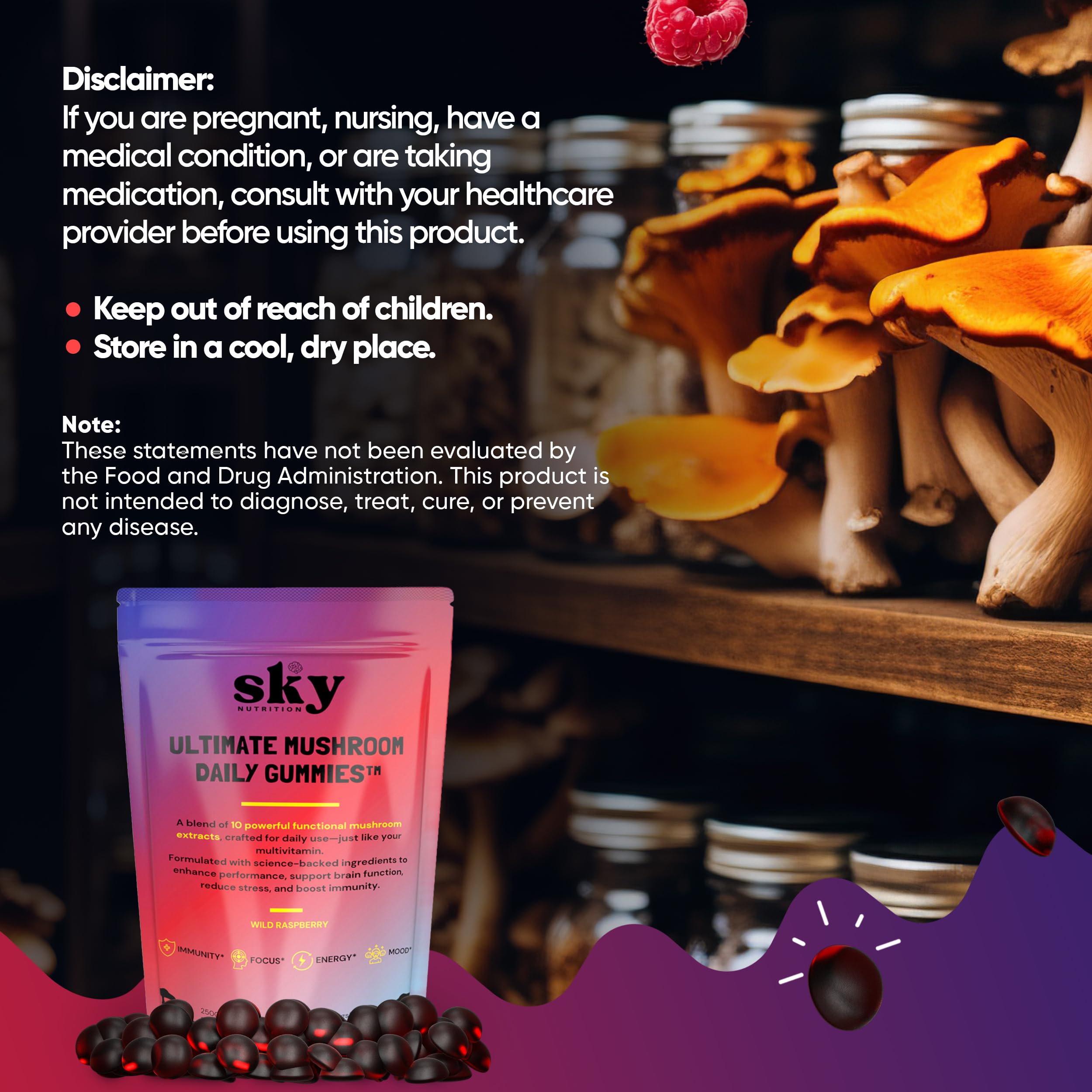 Uso diario de las gomitas SKY NUTRITION en rutina cotidiana.