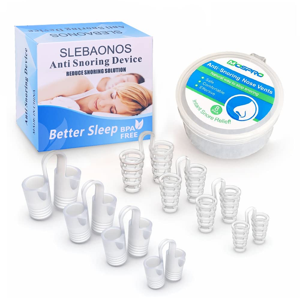 SLEBAONOS conjunto de dilatadores nasales con diferentes tallas para ajuste cómodo.
