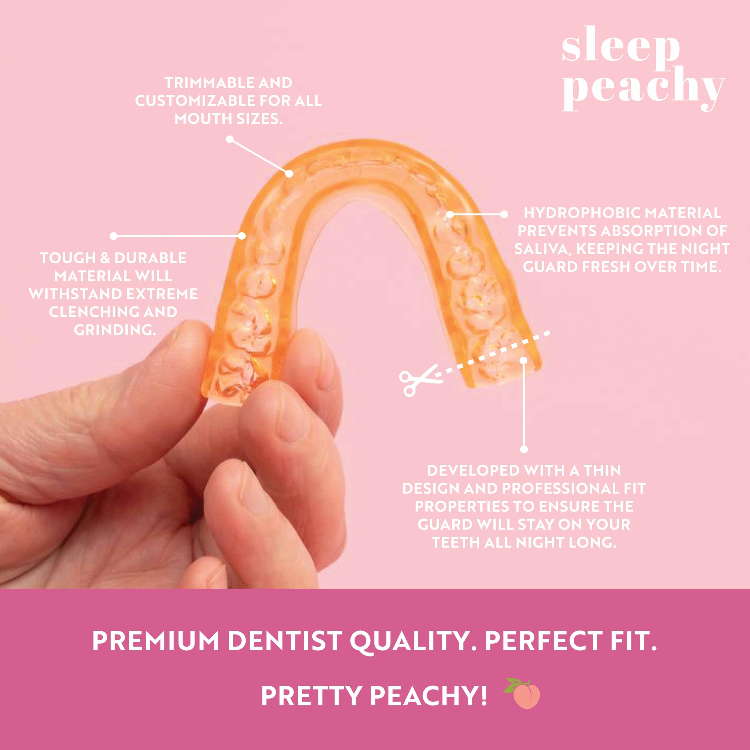 Ajuste rápido 1-2-3 con Sleep Peachy FlexiFit para comodidad nocturna.