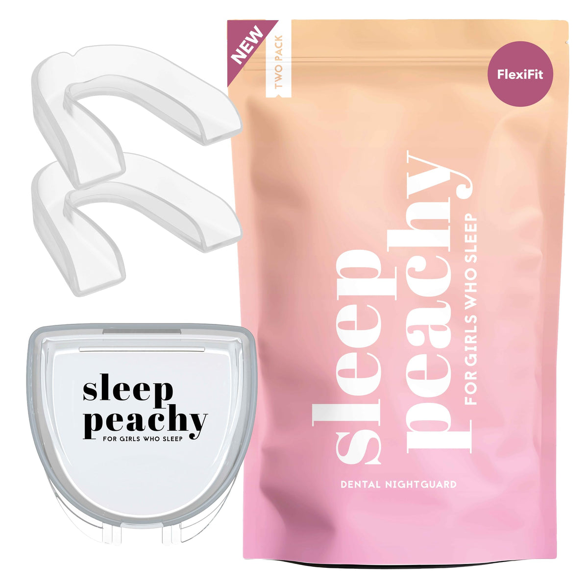 Sleep Peachy FlexiFit muestra un ajuste rápido para dormir cómodo.