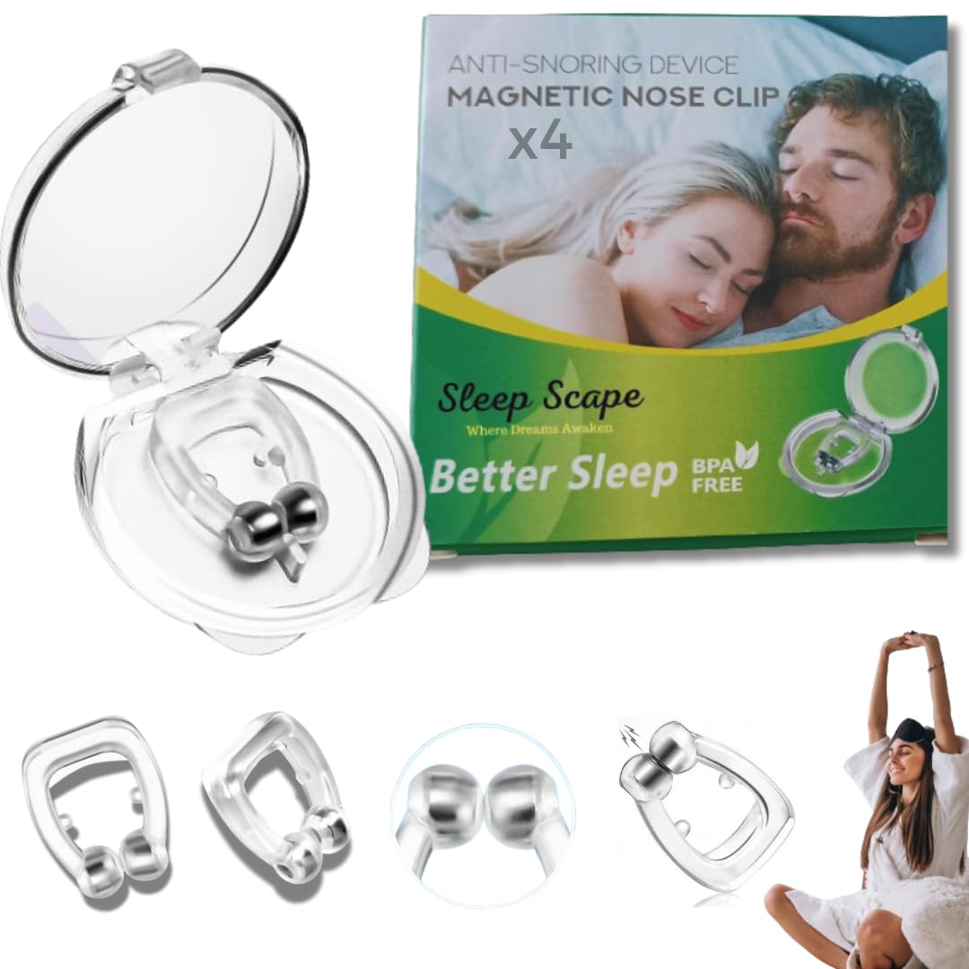 Sleep Scape clip nasal magnético pack 4, favorece una respiración suave.