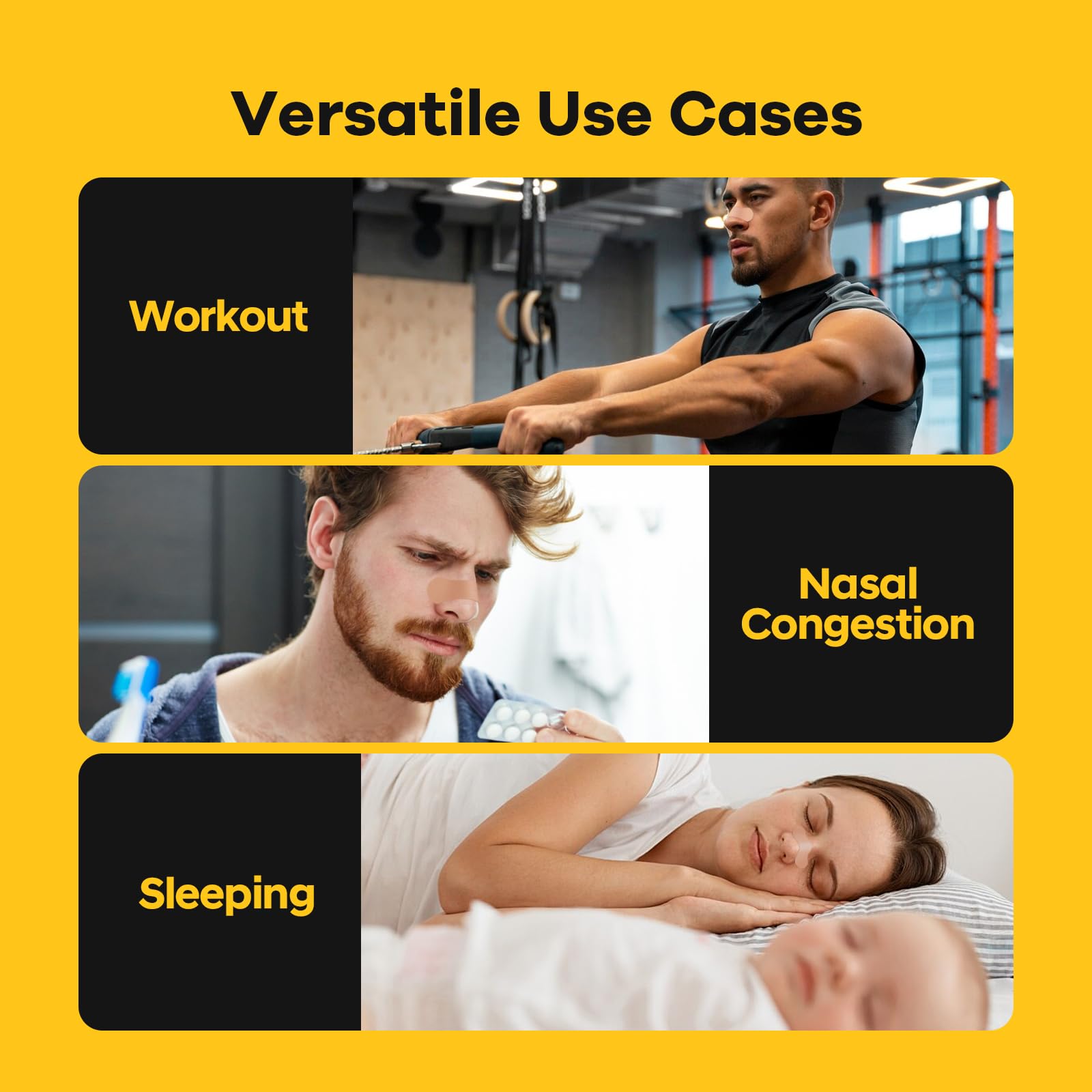 SleepSloth Nasal Strips reducción de ronquidos para noches tranquilas.