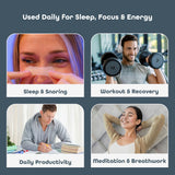 SleepHabits persona durmiendo con parche nasal para respirar mejor